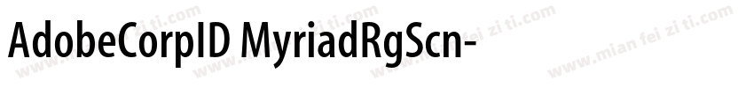 AdobeCorpID MyriadRgScn字体转换